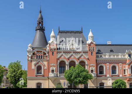 Le Palais évêque grec catholique dans le centre d'Oradea, Roumanie, région de Crisana, Europe Banque D'Images