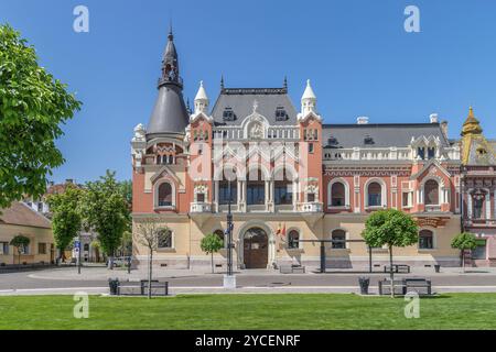 Le Palais évêque grec catholique dans le centre d'Oradea, Roumanie, région de Crisana, Europe Banque D'Images