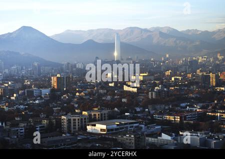 Chili, Santiago du Chili, paysage urbain, Amérique du Sud Banque D'Images