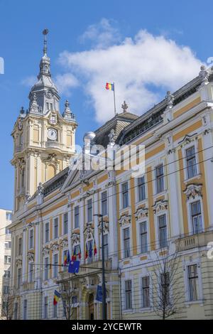 Hôtel de ville de Cluj-Napoca en Roumanie. Construit à la fin du XIXe siècle Banque D'Images