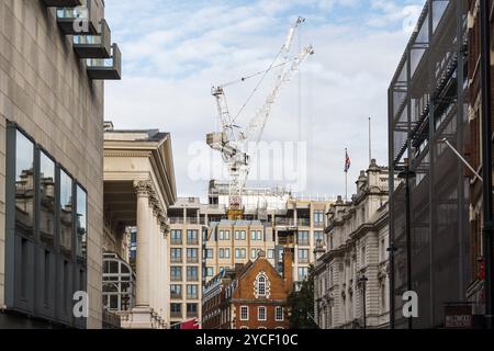 Londres, Royaume-Uni, 25 août 2023 : bâtiment en construction dans le quartier de Covent Garden dans le West End de Londres Banque D'Images