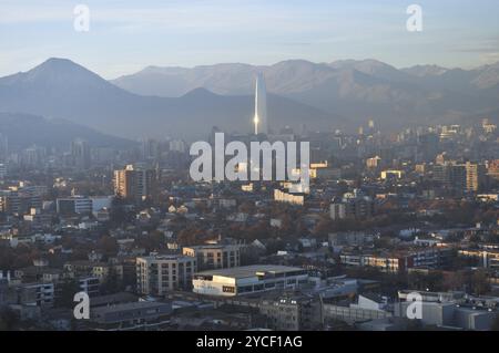 Chili, Santiago du Chili, paysage urbain, Amérique du Sud Banque D'Images