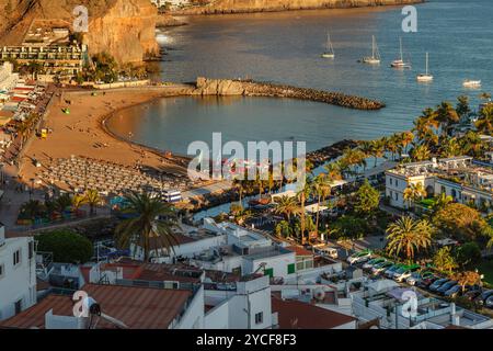 Puerto de Mogan, Grande Canarie, Îles Canaries, Espagne Banque D'Images