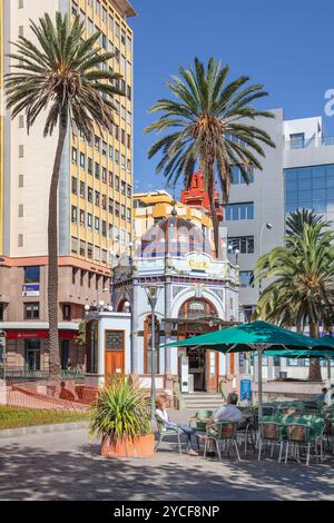 Kiosko Modernista, Art Nouveau Kiosk, Parque de San Telmo, Las Palmas, Gran Canaria Canary Islands, Espagne Banque D'Images