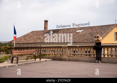 Vue du bâtiment de la parfumerie Fragonard, Grasse, département Alpes-Maritimes, France Banque D'Images