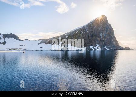 Côte antarctique. Baie de Börgen, péninsule Antarctique, Antarctique. Banque D'Images