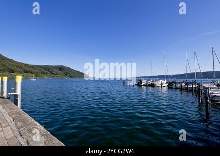 Bateaux et yachts sur le lac de Constance, Allemagne Banque D'Images