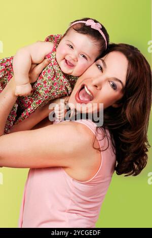 Amusez-vous avec maman Banque D'Images