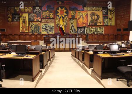 PROCÈS POLITIQUE MINISTRA PALENCIA Quito, mercredi 23 octobre 2024 la Ministre Monica Palencia, en plénière de l'Assemblée nationale, dans son procès politique, soulevée par les membres de l'Assemblée Paola Cabezas et Leonardo Berrezueta, de Revolucion Ciudadana au Palais législatif photos API Rolando Enriquez Quito Pichincha Équateur POL POL PROCÈS POLITIQUE MINISTRE PALENCIA 90c50be898fa58d0fee2ba25b805e2ce Copyright : xENZRIX Banque D'Images