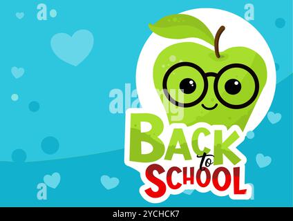 bannière de retour à l'école Illustration de Vecteur