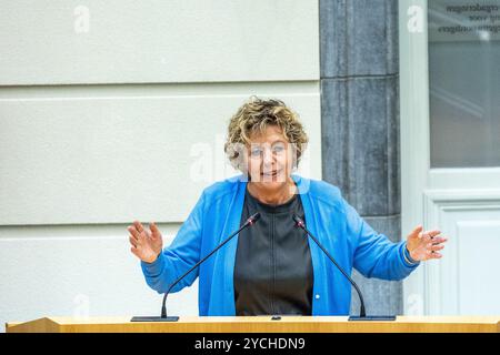 Bruxelles, Belgique. 23 octobre 2024. Katrien Schryvers de CD&V photographiée lors d'une session plénière du Parlement flamand à Bruxelles, mercredi 23 octobre 2024. BELGA PHOTO WARD VANDAEL crédit : Belga News Agency/Alamy Live News Banque D'Images