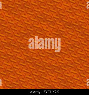 Metal Orange diamond plate Banque D'Images