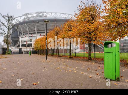 Amsterdam, pays-Bas, 23.10.2024, Johan Cruyff Arena en automne Banque D'Images