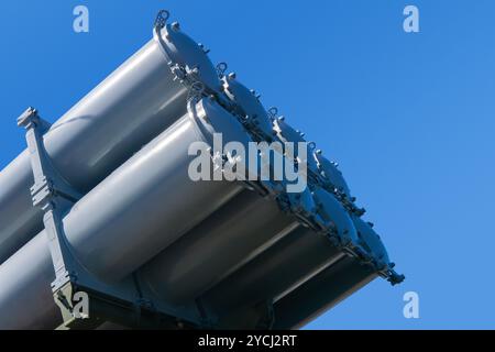 lance-missiles antiaériens contre le ciel Banque D'Images