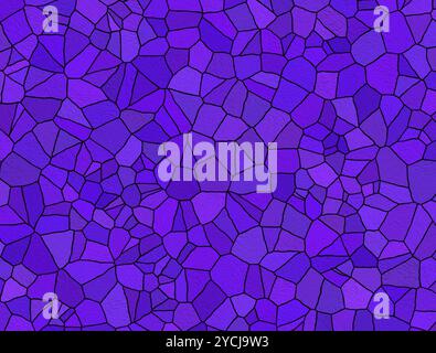Vitraux abstraits Violet fond mosaïque Banque D'Images