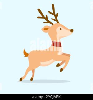 vecteur de renne de cerf animal modifiable Illustration de Vecteur
