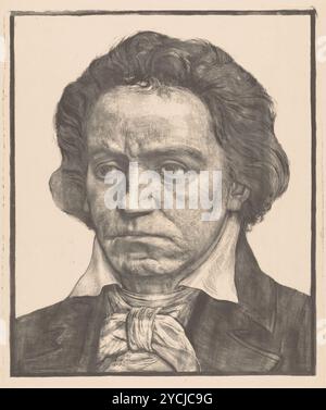 Portrait de Ludwig van Beethoven - par Antoon Derkinderen, 1902 Banque D'Images