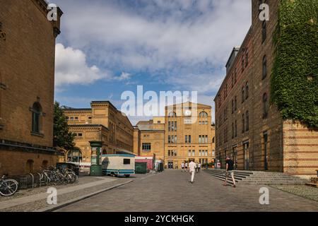 Kulturbrauerei, bâtiment historique maintenant lieu d'événement avec centre culturel, théâtre, cinéma, restaurants, Berlin, Allemagne Banque D'Images