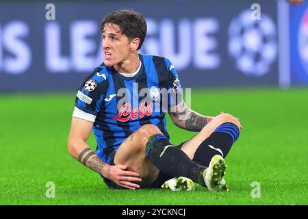 Milan, Italie. 23 octobre 2024. Nicolo Zaniolo d'Atalanta lors du match de football de l'UEFA Champions League entre Atalanta BC et Celtic FC au stade Gewiss à Bergame, dans le nord de l'Italie - mercredi 23 octobre 2024. Sport - Soccer . (Photo de Spada/LaPresse) crédit : LaPresse/Alamy Live News Banque D'Images