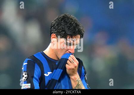 Milan, Italie. 23 octobre 2024. Nicolo Zaniolo d'Atalanta lors du match de football de l'UEFA Champions League entre Atalanta BC et Celtic FC au stade Gewiss à Bergame, dans le nord de l'Italie - mercredi 23 octobre 2024. Sport - Soccer . (Photo de Spada/LaPresse) crédit : LaPresse/Alamy Live News Banque D'Images