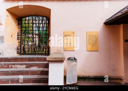 Entrée. Vieux cimetière juif. Ville juive, Prague, République tchèque, Europe Banque D'Images