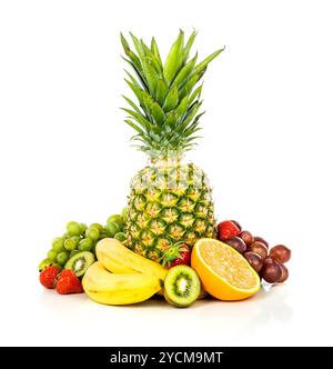 Fruits exotiques isolated on white Banque D'Images