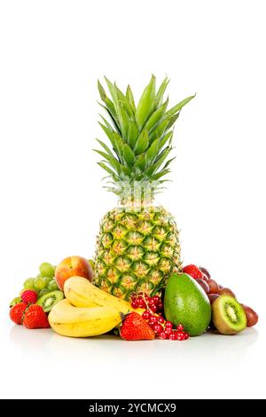 Fruits exotiques isolated on white Banque D'Images