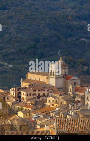 Petralia Sottana, Palerme, Sicile, Italie Banque D'Images