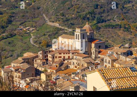 Petralia Sottana, Palerme, Sicile, Italie Banque D'Images