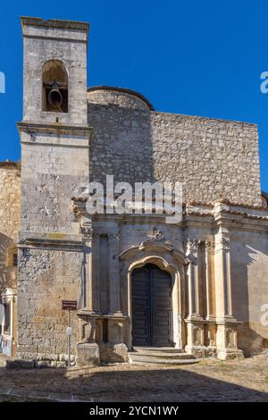 Église du Saint Sauveur, Petralia Soprana, Palerme, Sicile, Italie Banque D'Images