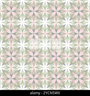 Motif abstrait sans couture sur fond blanc Banque D'Images