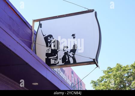 Five points, l'un des plus anciens quartiers de Denver et une ancienne maison des grands du jazz, maintenant bordée de cafés, musées, peintures murales de rue, Colorado. Banque D'Images