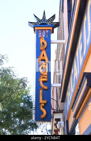 Five points, l'un des plus anciens quartiers de Denver et une ancienne maison des grands du jazz, maintenant bordée de cafés, musées, peintures murales de rue, Colorado. Banque D'Images