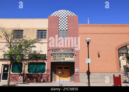 Five points, l'un des plus anciens quartiers de Denver et une ancienne maison des grands du jazz, maintenant bordée de cafés, musées, peintures murales de rue, Colorado. Banque D'Images