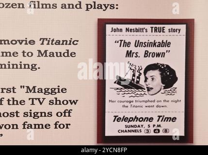 Molly Brown's House Museum, la maison de Denver du philanthrope américain, activiste, socialite et survivante du RMS Titanic, Margaret Brown, Colorado. Banque D'Images
