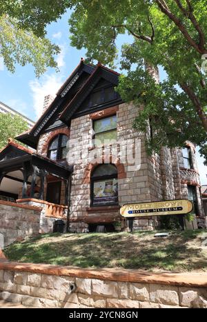 Molly Brown's House Museum, la maison de Denver du philanthrope américain, activiste, socialite et survivante du RMS Titanic, Margaret Brown, Colorado. Banque D'Images