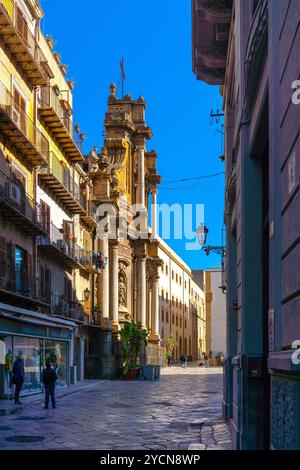 Église de Anna la Miséricorde, Sant'Anna la Misericordia, Palerme, Sicile, Italie Banque D'Images