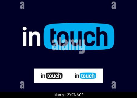 Dans la conception de logo d'entreprise tactile pour la bande de technologie et la société connexe, vecteur abstrait éditable Illustration de Vecteur