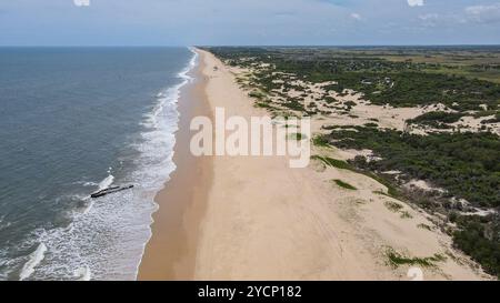 Le paradis intact du Mozambique : naufrage sur les Sables du temps Banque D'Images