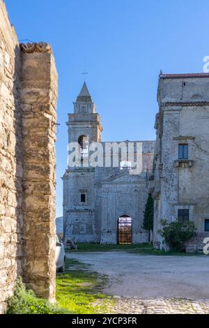 Abbazia Santa Maria del Bosco, Contessa Entellina, Palerme, Sicile, Italie Banque D'Images