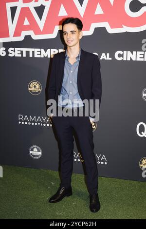 Milan, le photocall pour la prévisualisation du film Ricomincio Da Taaac. Sur la photo : Leonardo Uslengo Banque D'Images