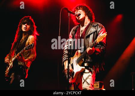 Milan, Barns Courtney se produit en concert lors du Grand Union Tour à fabrique. Sur la photo : Barns Courtney Banque D'Images