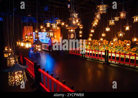 Musée Art Aquarium à Ginza, ville de Chuo, Tokyo, Japon Banque D'Images