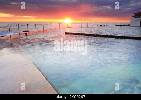 Bronte Sunrise Sydney Australie Banque D'Images