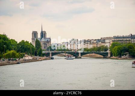 Rivière Sienne, Paris Banque D'Images