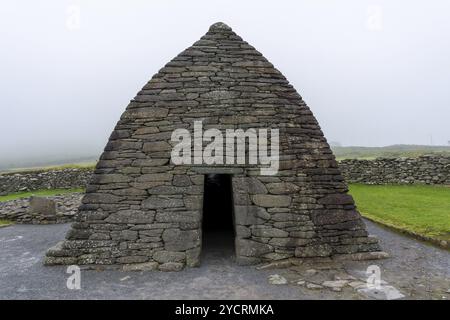 Une vue rapprochée de l'église en pierre du début-Chrisitian Gallarus Oratoire dans le comté de Kerry en Irlande de l'Ouest Banque D'Images