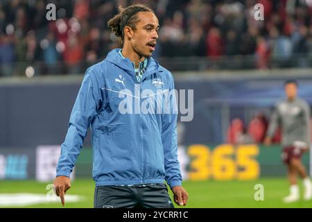 Leipzig, Deutschland 23. Oktober 2024 : Champions League - 2024/2025 - RB Leipzig vs FC Liverpool Im Bild : Yussuf Poulsen (Leipzig) Banque D'Images