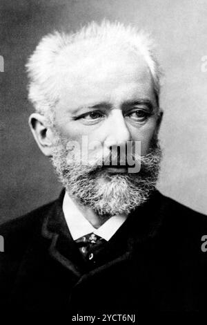 Portrait de Pyotr Ilyich Tchaïkovski, auteur inconnu, publié en 1906 Banque D'Images