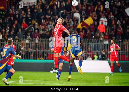 Milan Djuric (AC Monza) lors du championnat italien Serie A match de football entre AC Monza et AS Roma le 6 octobre 2024 au U-Power Stadium de Monza, en Italie. Crédit : Luca Rossini/E-Mage/Alamy Live News Banque D'Images