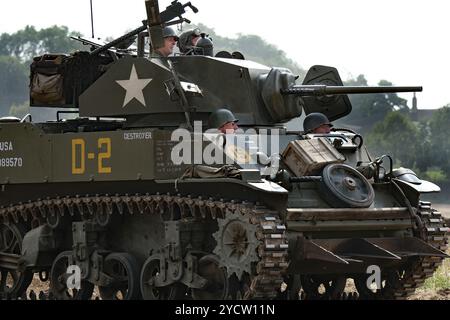Le M18 Hellcat (officiellement désigné 76 mm Gun Motor Carriage M18 ou M18 GMC) est un chasseur de chars utilisé par l'armée américaine pendant la seconde Guerre mondiale Banque D'Images